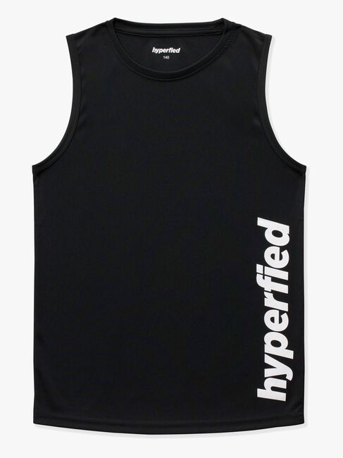 Hyperfied Bounce Tank Top 3-pack, Black/Grey Melange/White