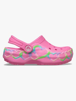 Crocs Classic Heart Lights Tofflor, Pink Lemonade