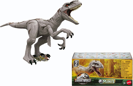 Jurassic World Super Colossal Speed Dino med Minidinosaurier