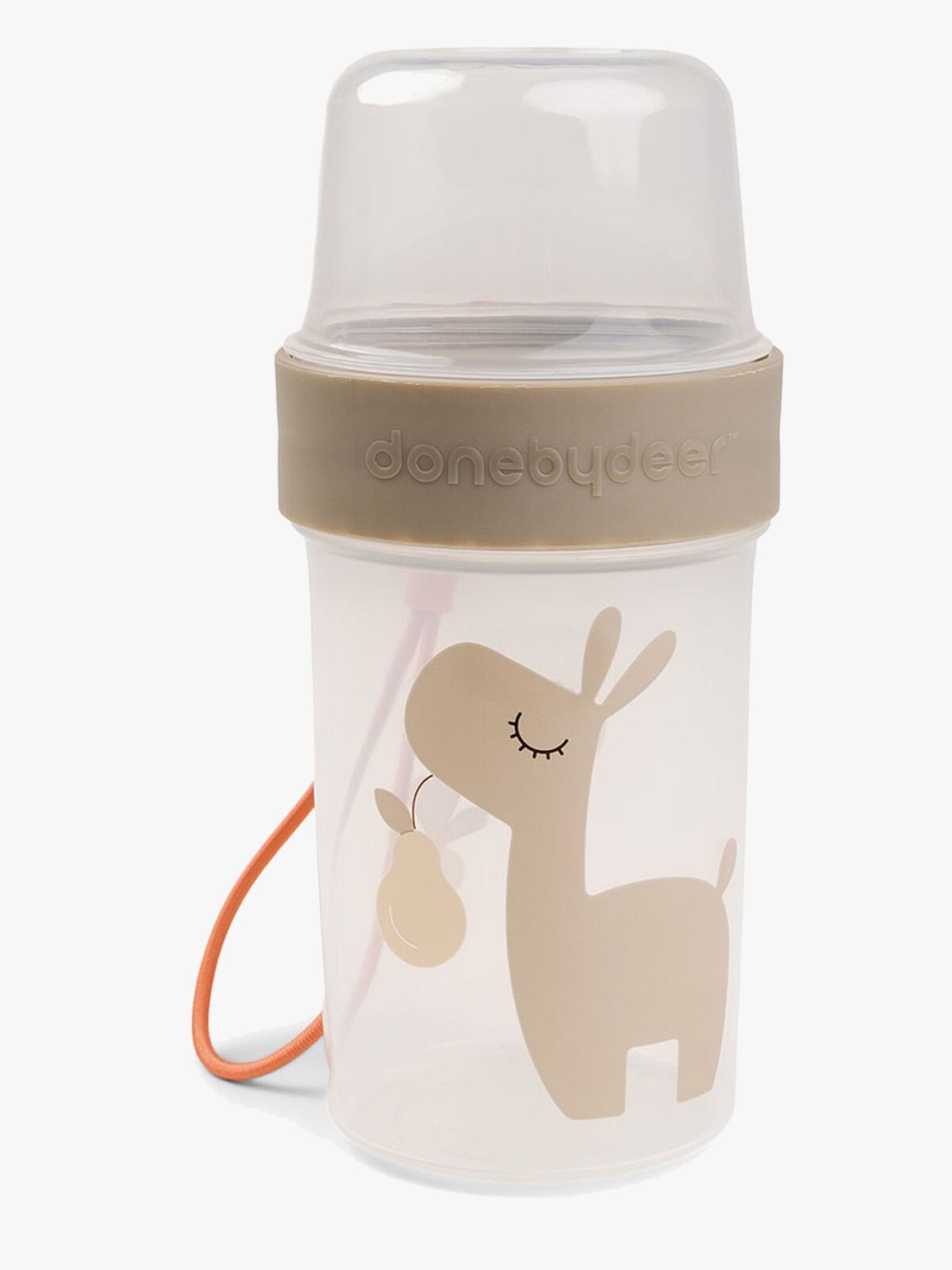 Done By Deer Lalee To Go Two-Way Snacksbehållare, Sand