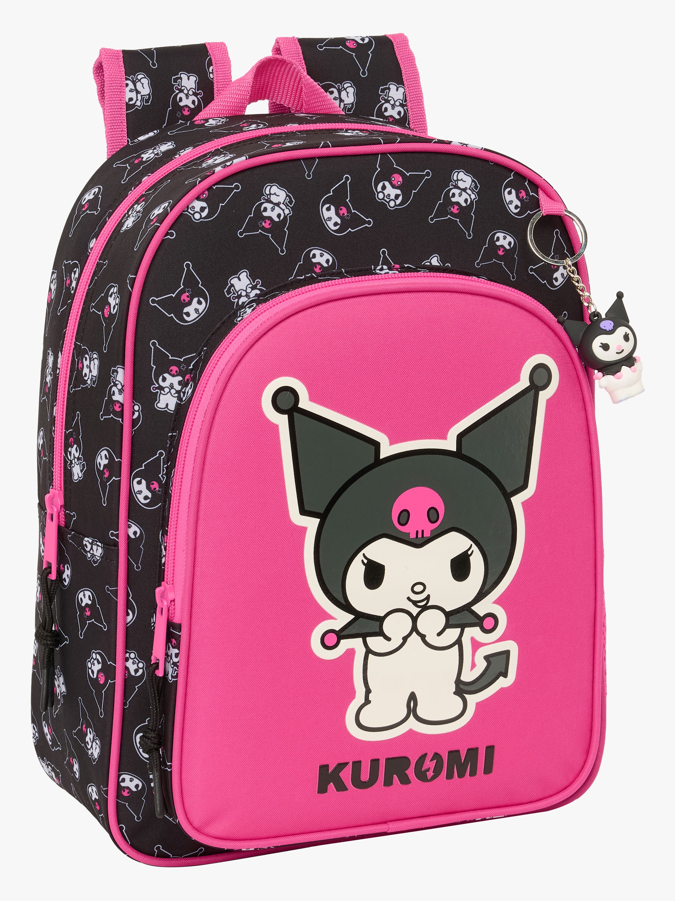 Hello Kitty Kuromi Small Ryggsäck 10L, Rosa/svart