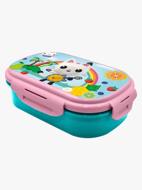 Gabby's Dollhouse Lunchbox med Bestick, Blå/Rosa