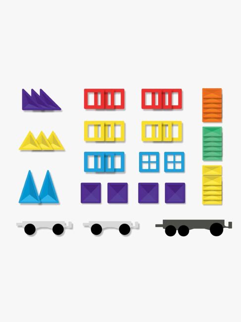 Connetix Magnetiska Byggklossar Rainbow Transport 50 Delar