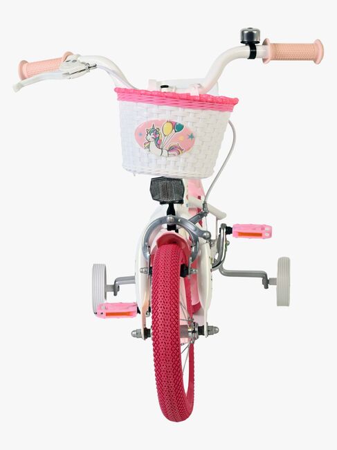 Volare Unicorn Cykel 12 Tum, Vit