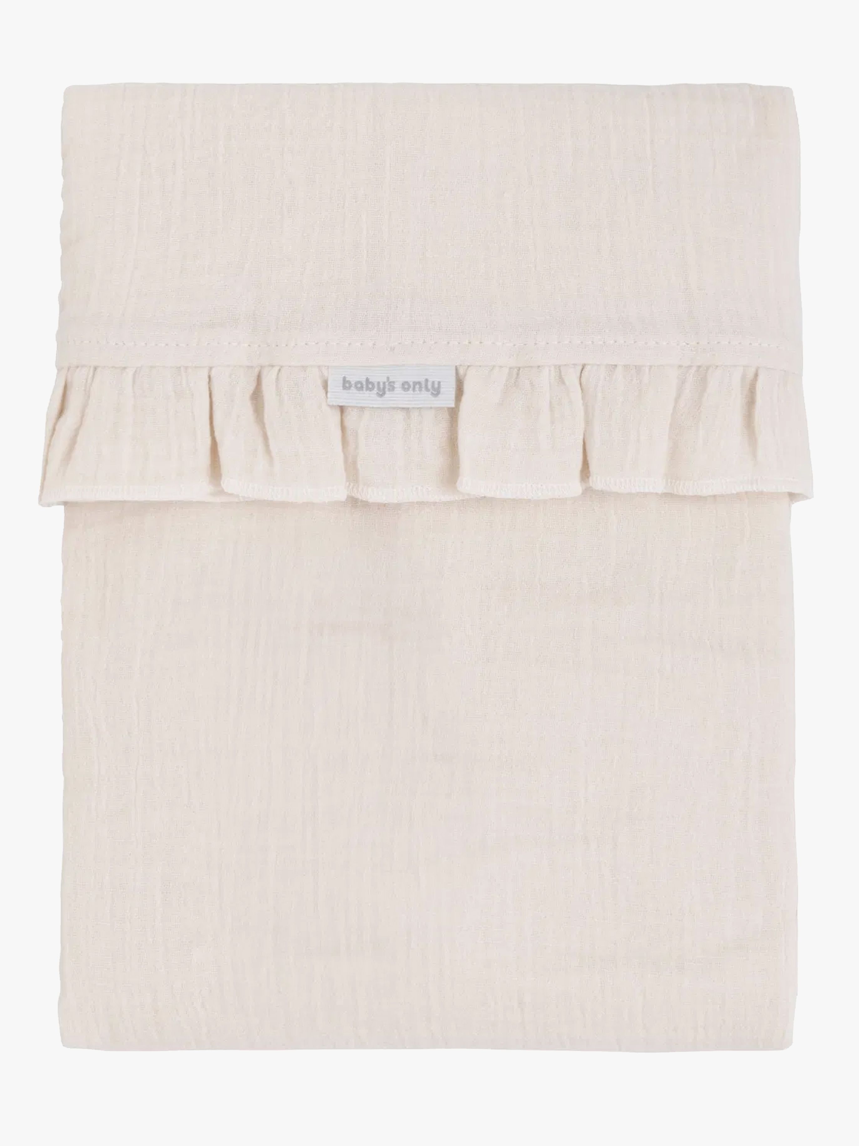 Baby's Only CALM Baby Crib Lakan med Volang 120x150, Warm Linen