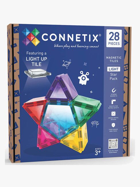 Connetix Magnetiska Byggklossar Light Star 28 Delar