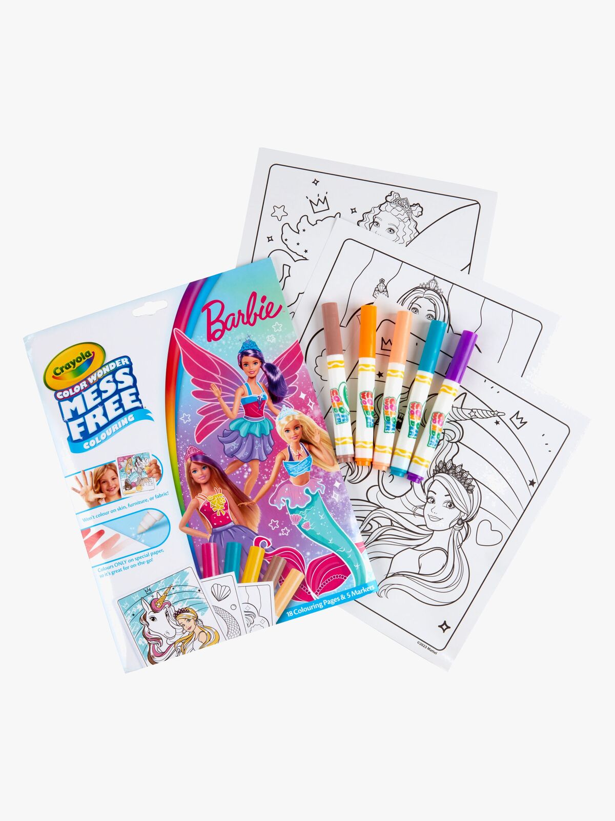 Crayola Barbie Color Wonder Målarset
