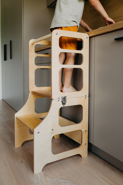 Duck Woodworks Fällbar Hjälpa Till Pall, Natur