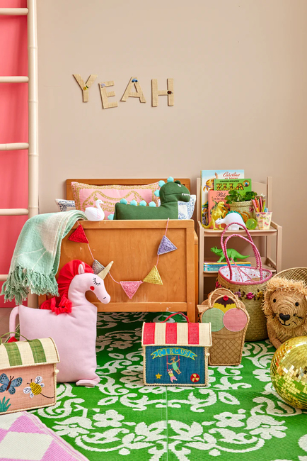 Rice Cirkus Förvaringsväska, Blå/Röd