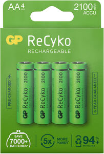 GP Batterier ReCyko AA 4-pack