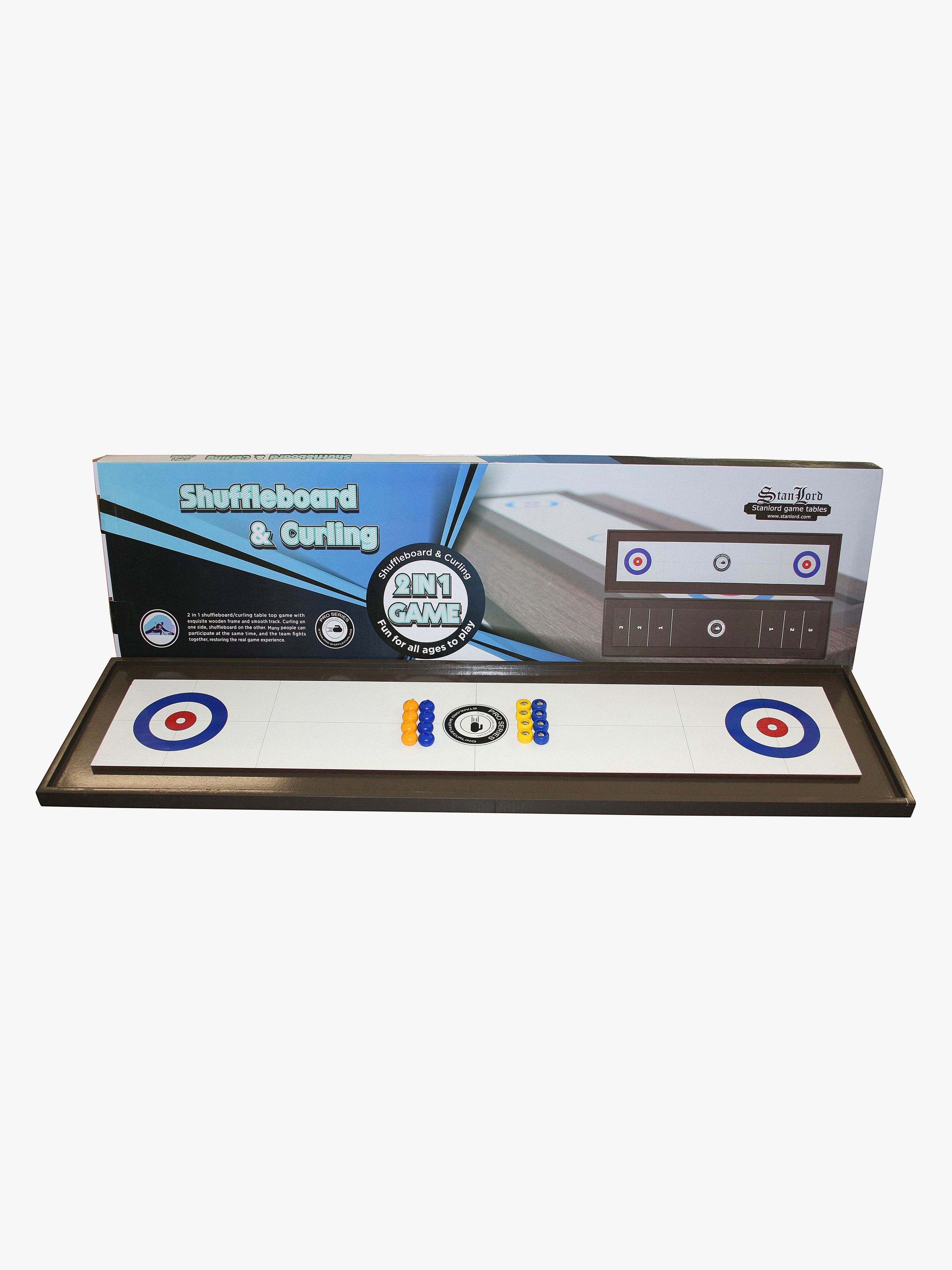 Stanlord Pro Series Shuffleboard &  Curling 2-i-1 Spelbord