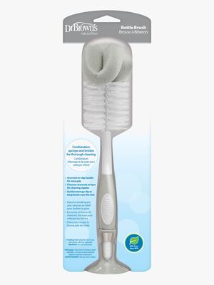 Dr. Brown's  Stor Flaskborste, Grå