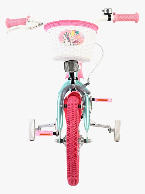 Volare Unicorn Cykel 14 Tum, Grön