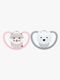 NUK Perfect Match Air Napp 2-Pack Stl 3, Cat/Polarbear
