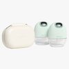 Beemoo CARE Wearable Slim Elektrisk Bröstpump Dubbel inkl. Förvaringsväska, Soft Green/White