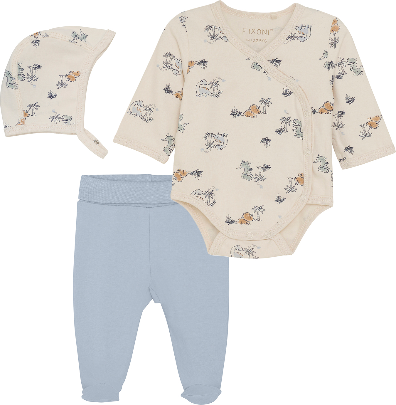 Fixoni Prematur Pyjamasset Stl 50 Blå