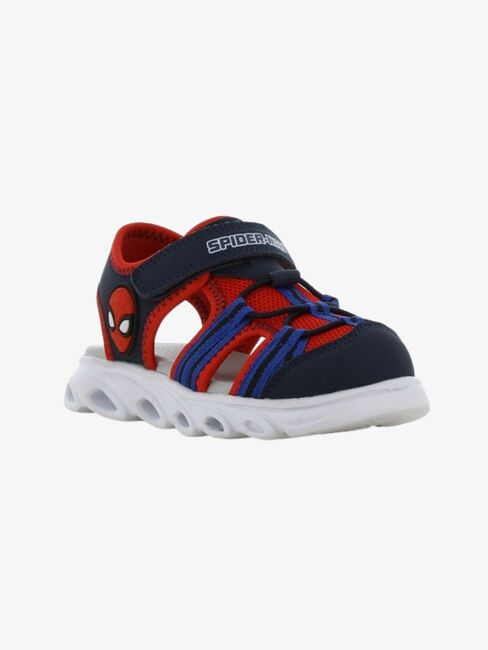 Marvel Spider-Man Blinkande Sandaler, Navy/Red