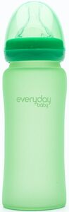 Everyday Baby Nappflaska Glas med Värmeindikator 300ml, Green