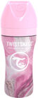 Twistshake Anti-Kolik Rostfritt 330ml, Marmor/Rosa