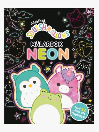 Squishmallows Målarbok Neon