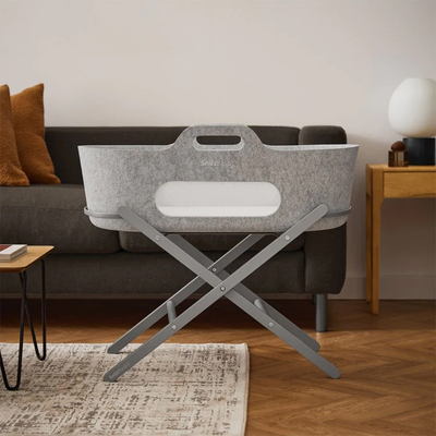 Snüz SnuzBaskit Moseskorb mit Stativ, Light Grey/Dove
