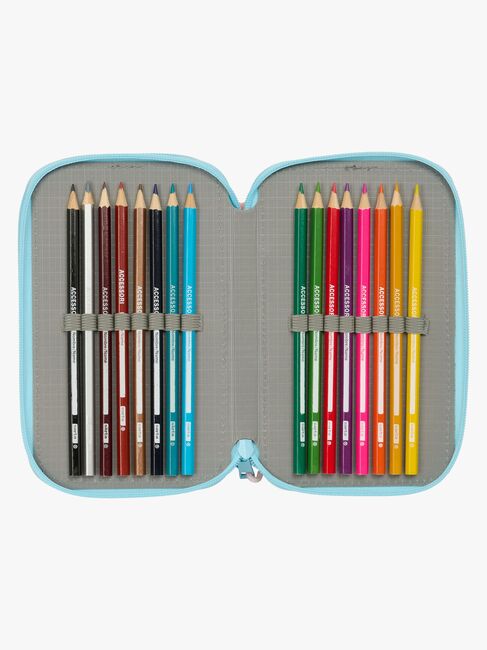 Disney Stitch  Fyllt Trippelpennfodral 37 Delar, Ohana