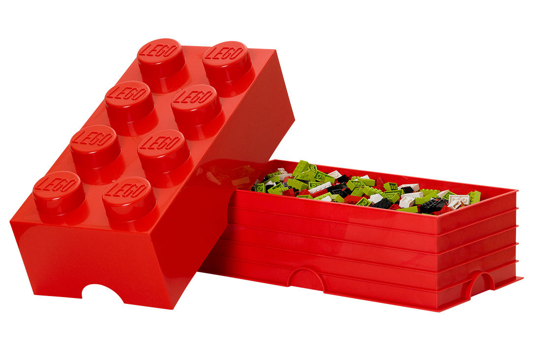 LEGO Förvaring 8 Röd