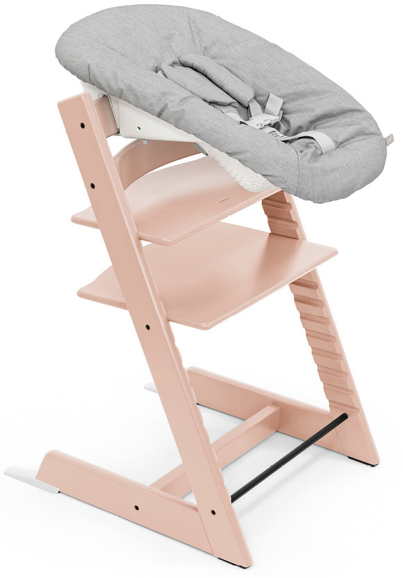 Stokke Tripp Trapp Matstol inkl. Newborn Set Serene Pink/Grey