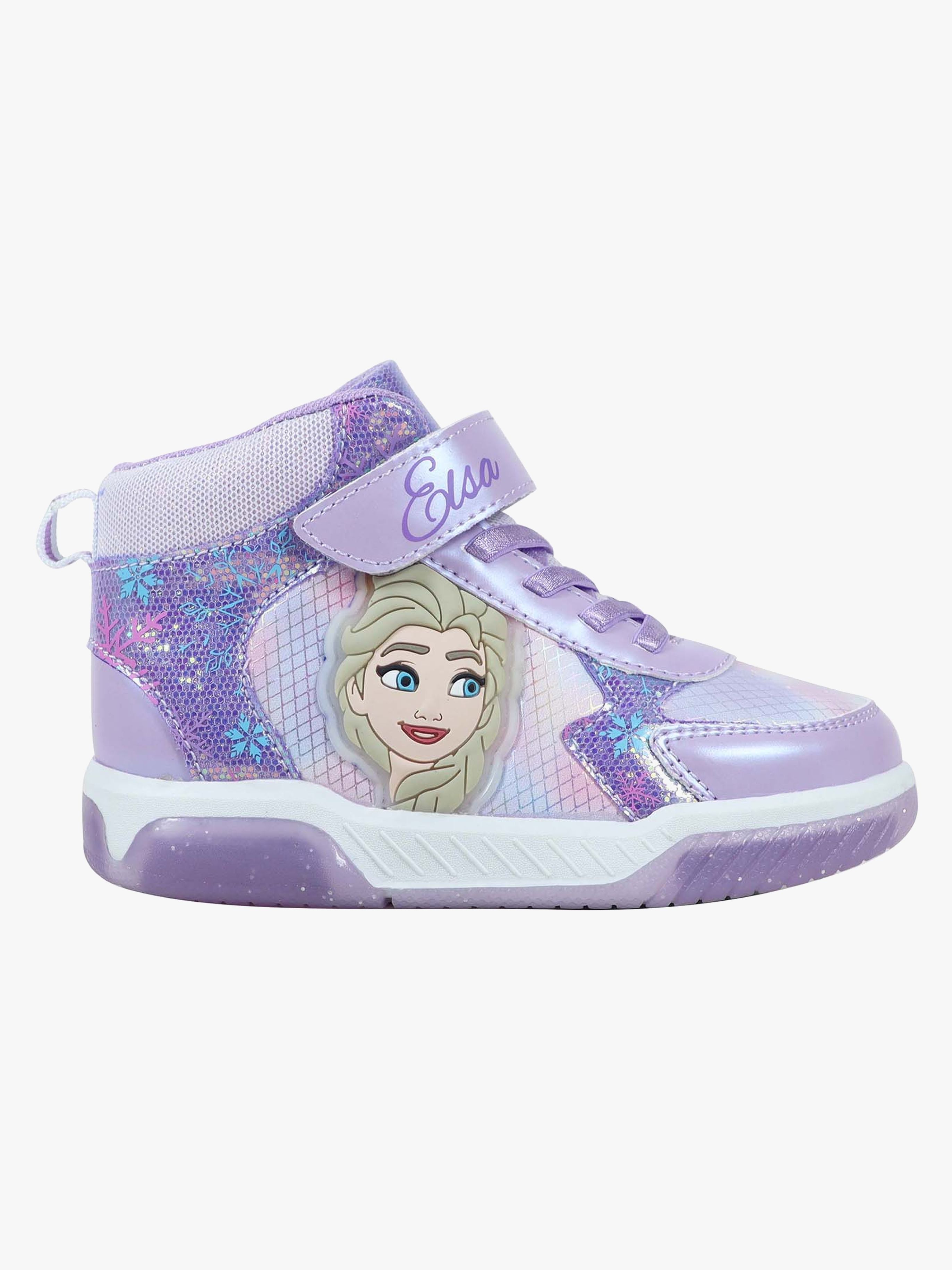 Disney Frozen Blinkande Mid Sneakers, Lila, 24