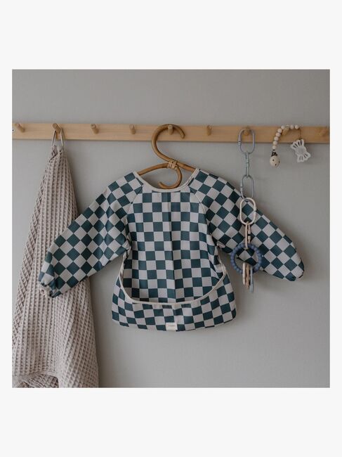 Mushie  Långärmad Haklapp, Olive Check