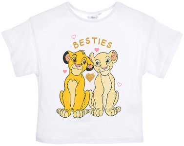 Disney Lejonkungen T-shirt, Vit