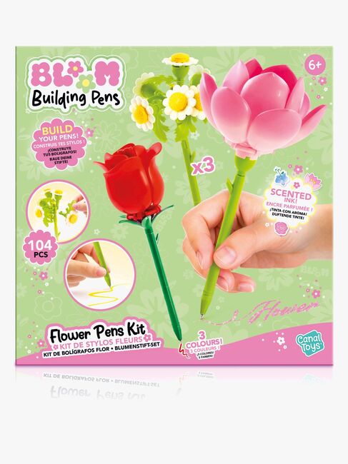 Bloom Building Pens Flower Brick Pennor 3-pack