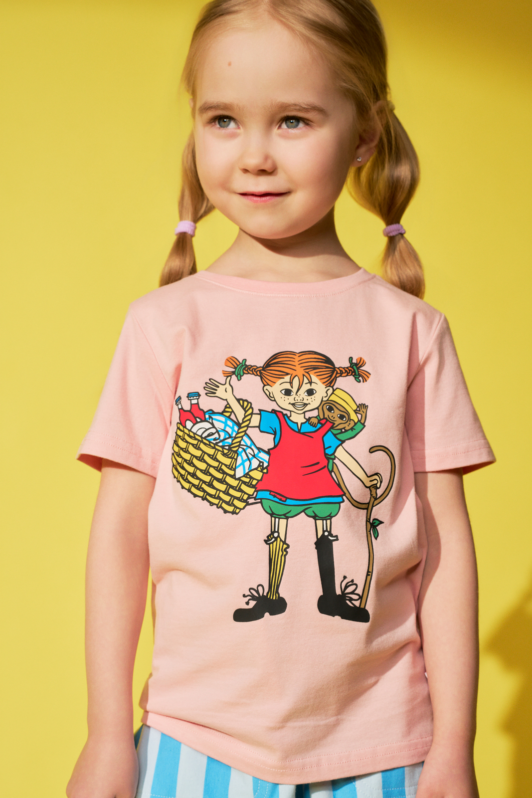 Pippi Långstrump X Martinex Picknick T-shirt, Rosa