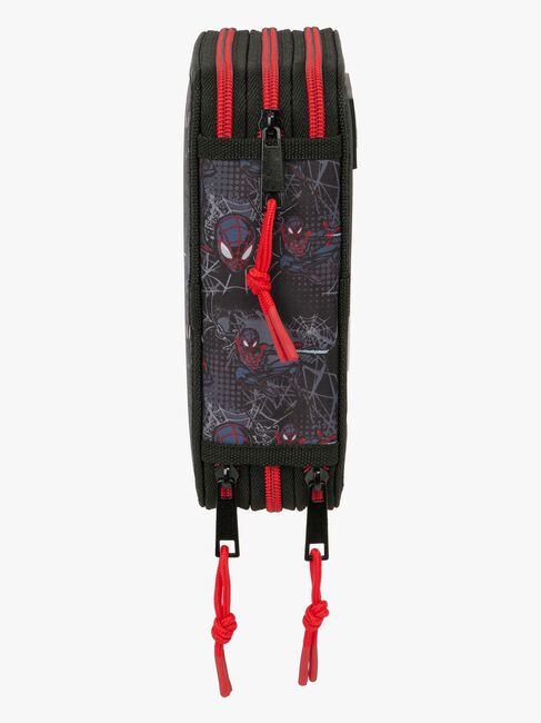 Marvel Spider-Man Miles Morales  Fyllt Trippelpennfodral 37 Delar, Svart