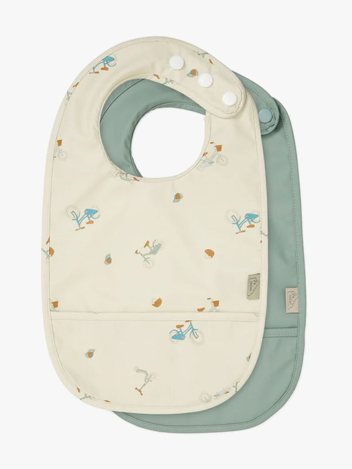 Cam Cam Copenhagen Picknick Haklapp 2-Pack, Bicycles