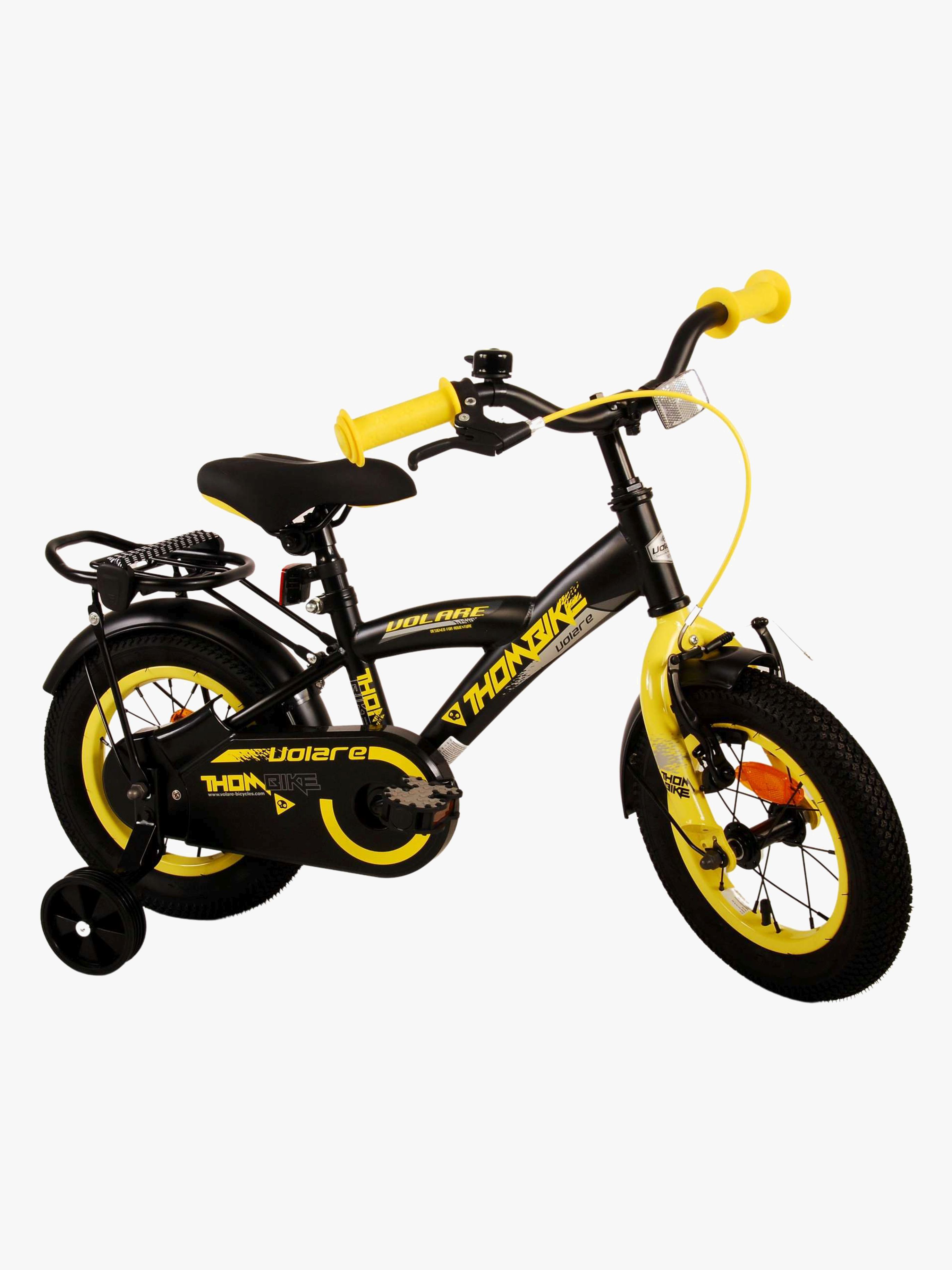 Volare Thombike Cykel 12 Tum, Svart/Gul