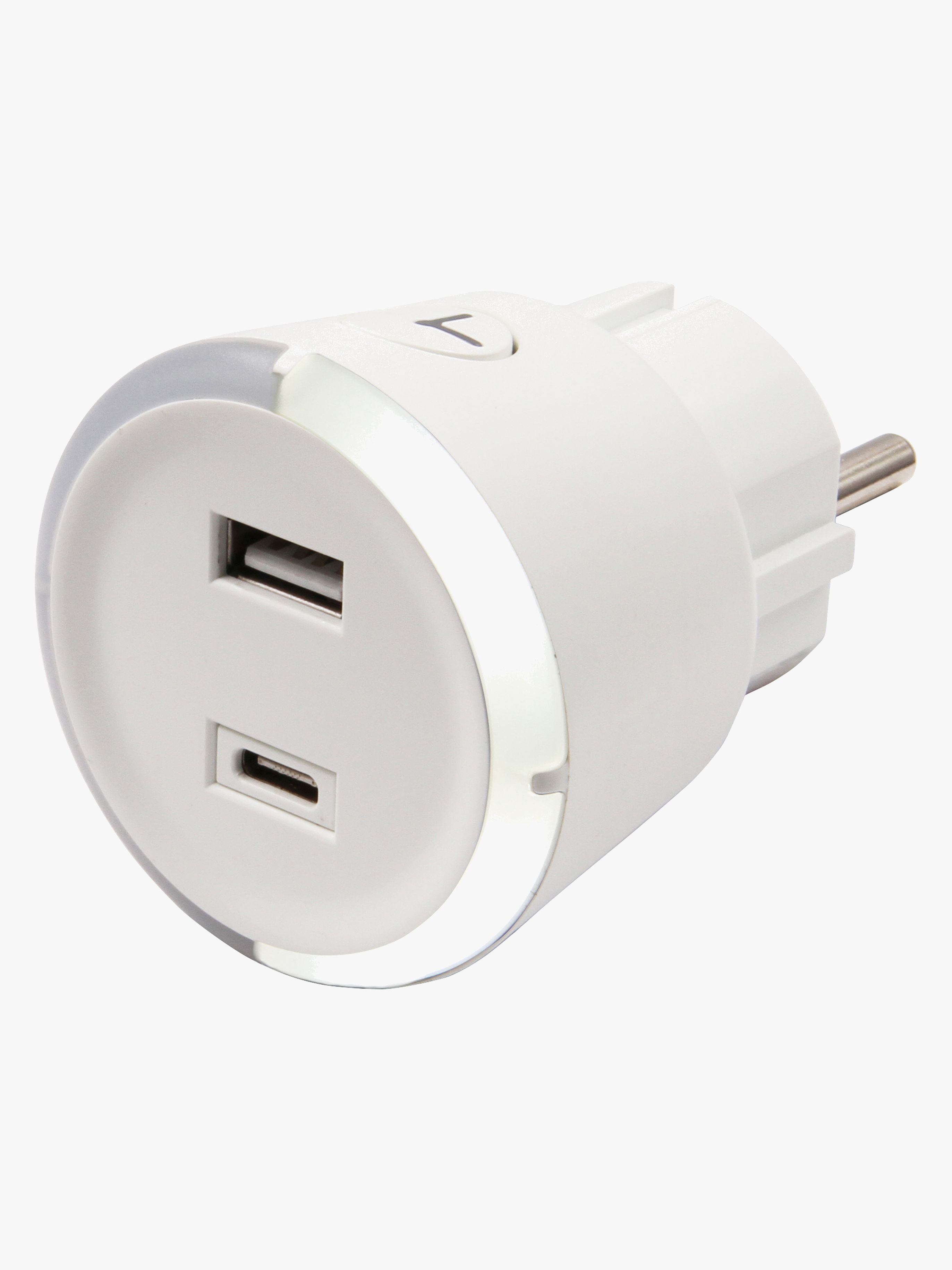 CAPiDi USB Laddare / Timer A+C, White