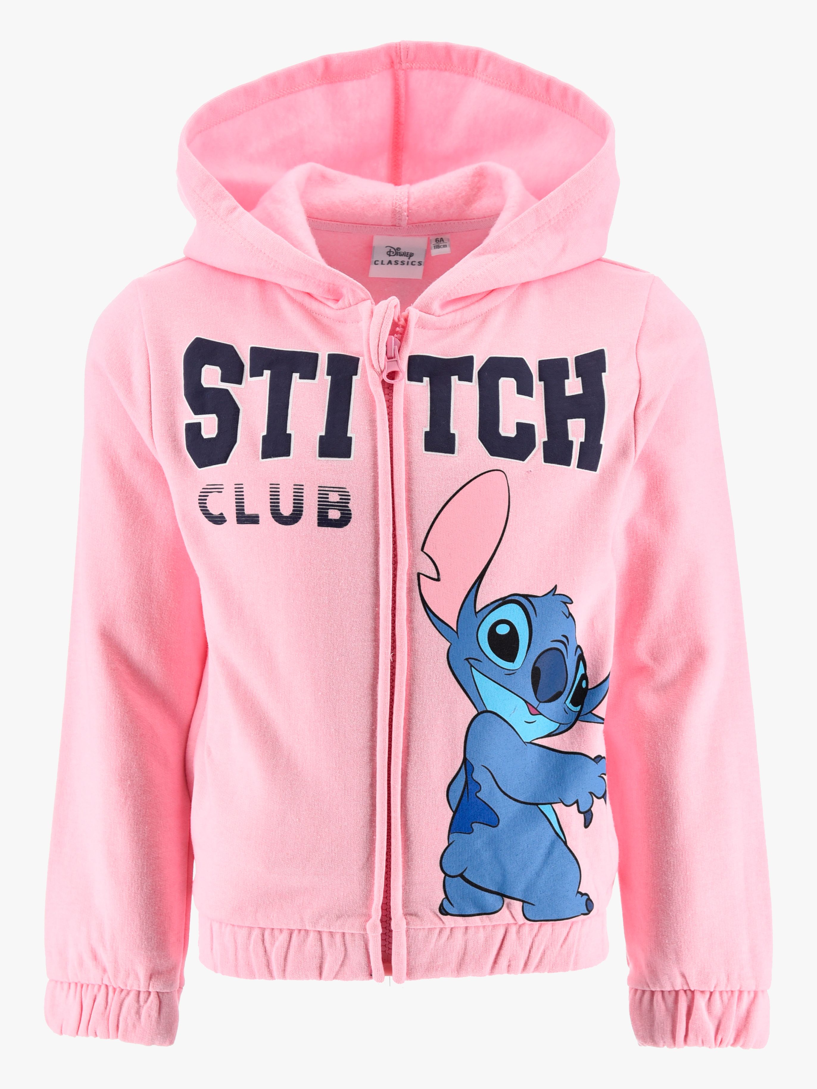 Disney Stitch Zip Hoodie, Rosa, 98-104