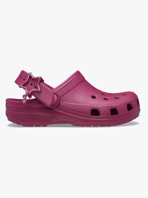 Crocs Classic Star Buckle Tofflor, Royal Pink