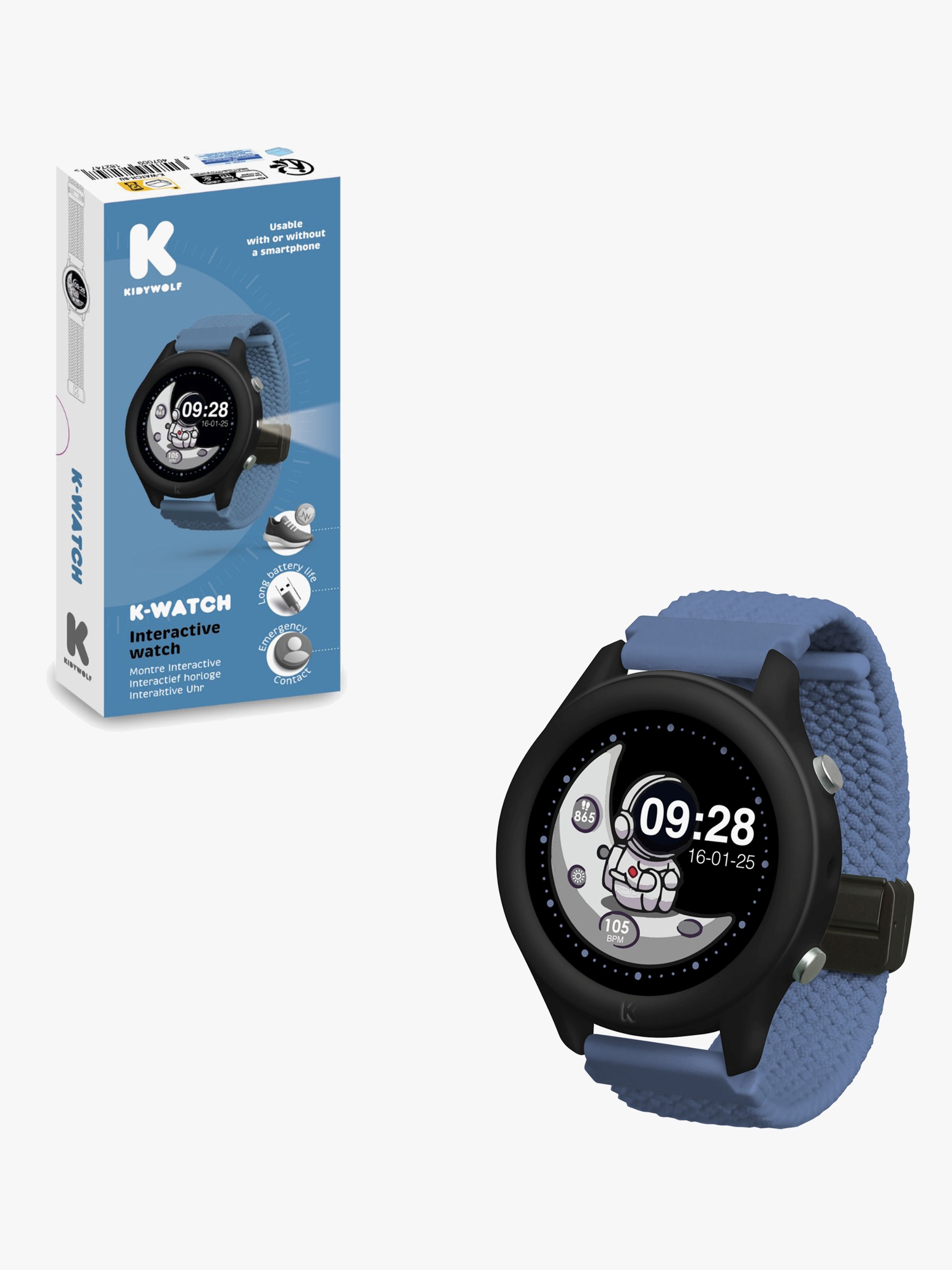 Kidywolf KIDYWATCH Smartklocka, Blå