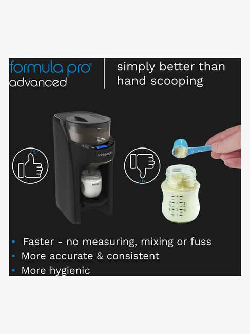 Baby Brezza Formula Pro Advanced Mjölkersättning- och Vällingmaskin, Black