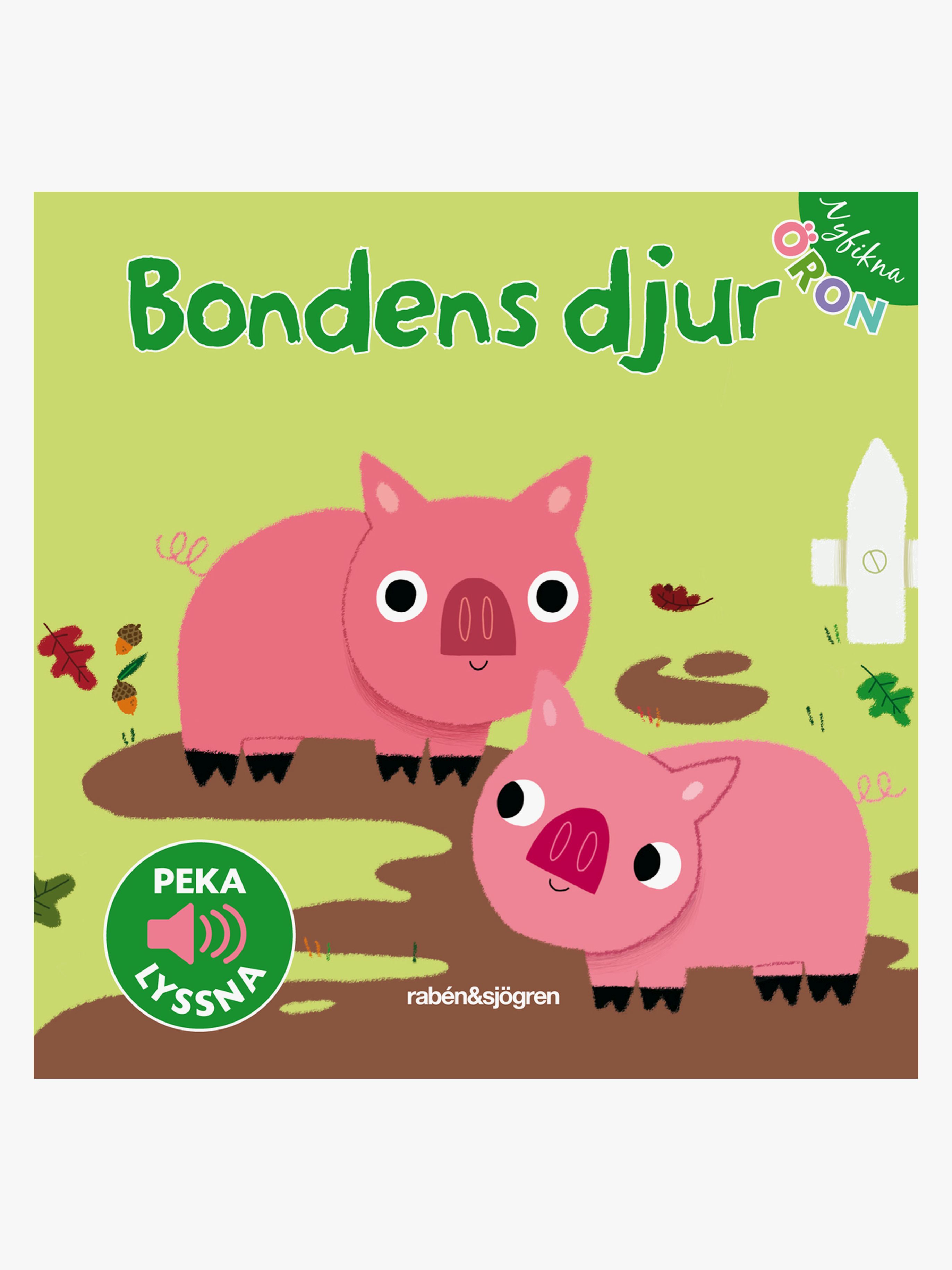 Rabén &  Sjögren Bok Nyfikna Öron Bondens Djur