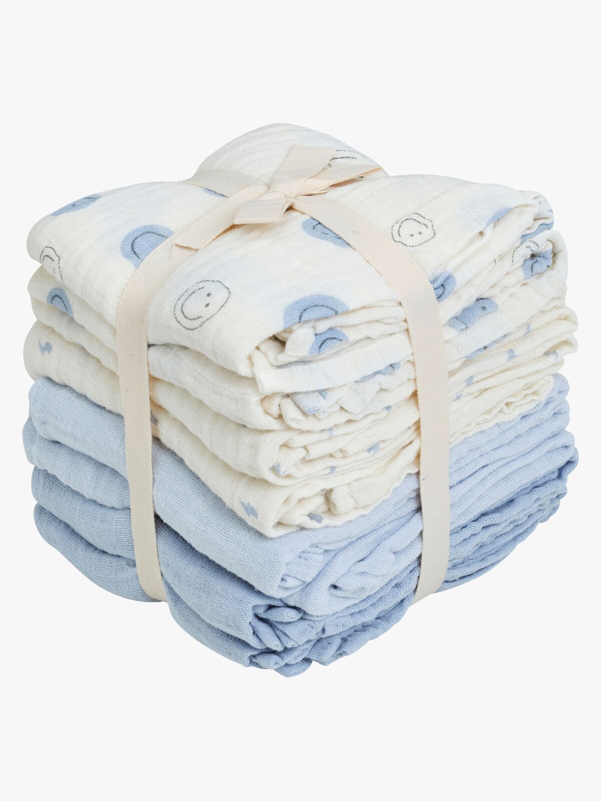 Pippi Muslinfilt 8-Pack, Celestial Blue