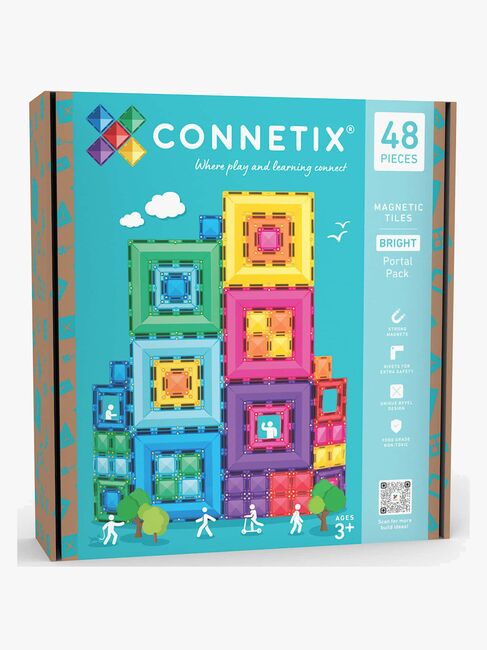 Connetix Magnetiska Byggklossar Bright Portal 48 Delar