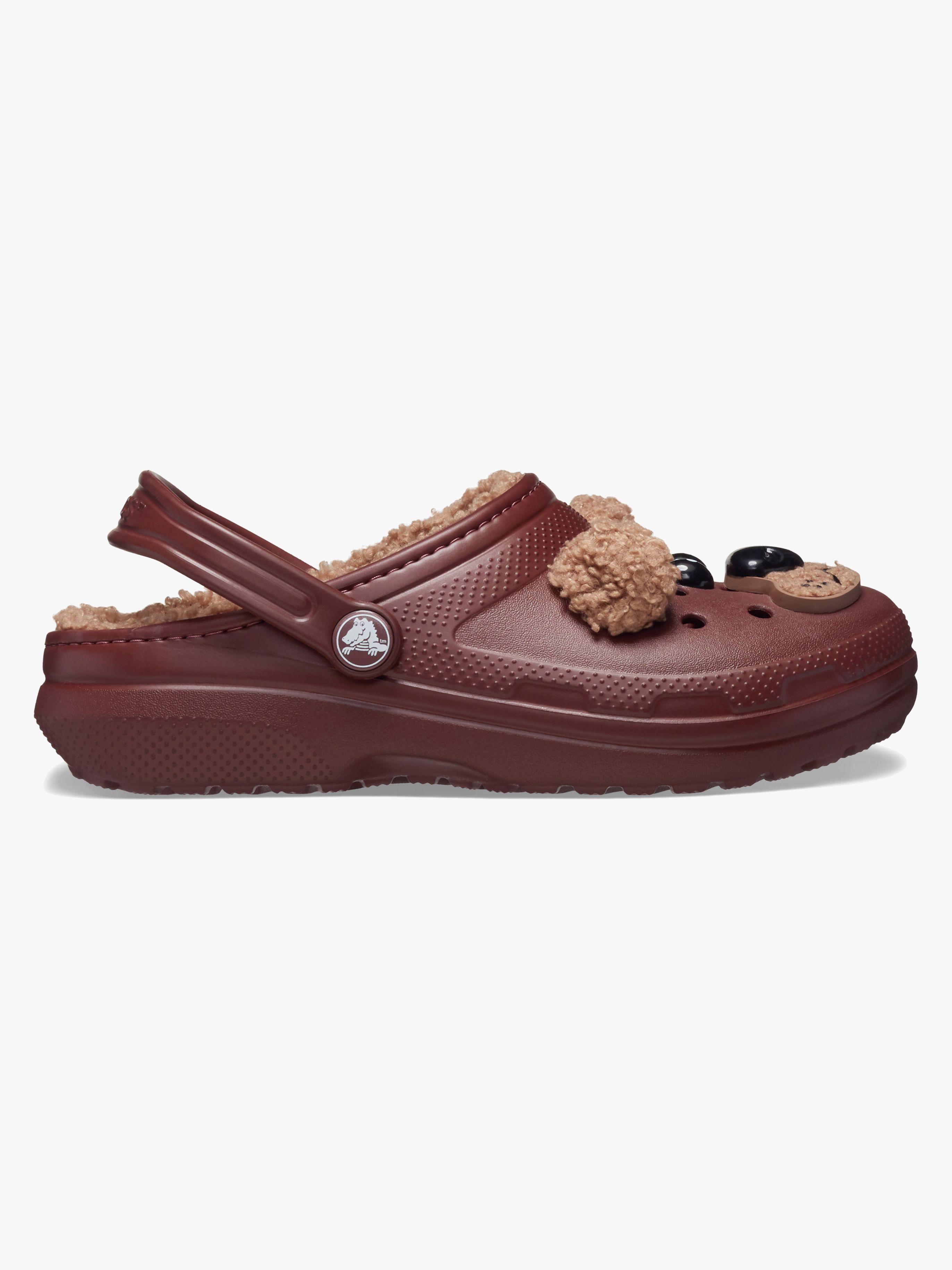 Crocs Classic Fodrade Tofflor Bear/Dark Clay 20-21