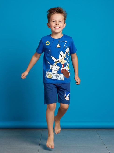 Sonic T-shirt & Shorts Set, Blå