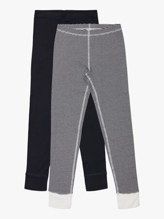 Luca & Lola Toto Långkalsong 2-pack, Black/Stripes