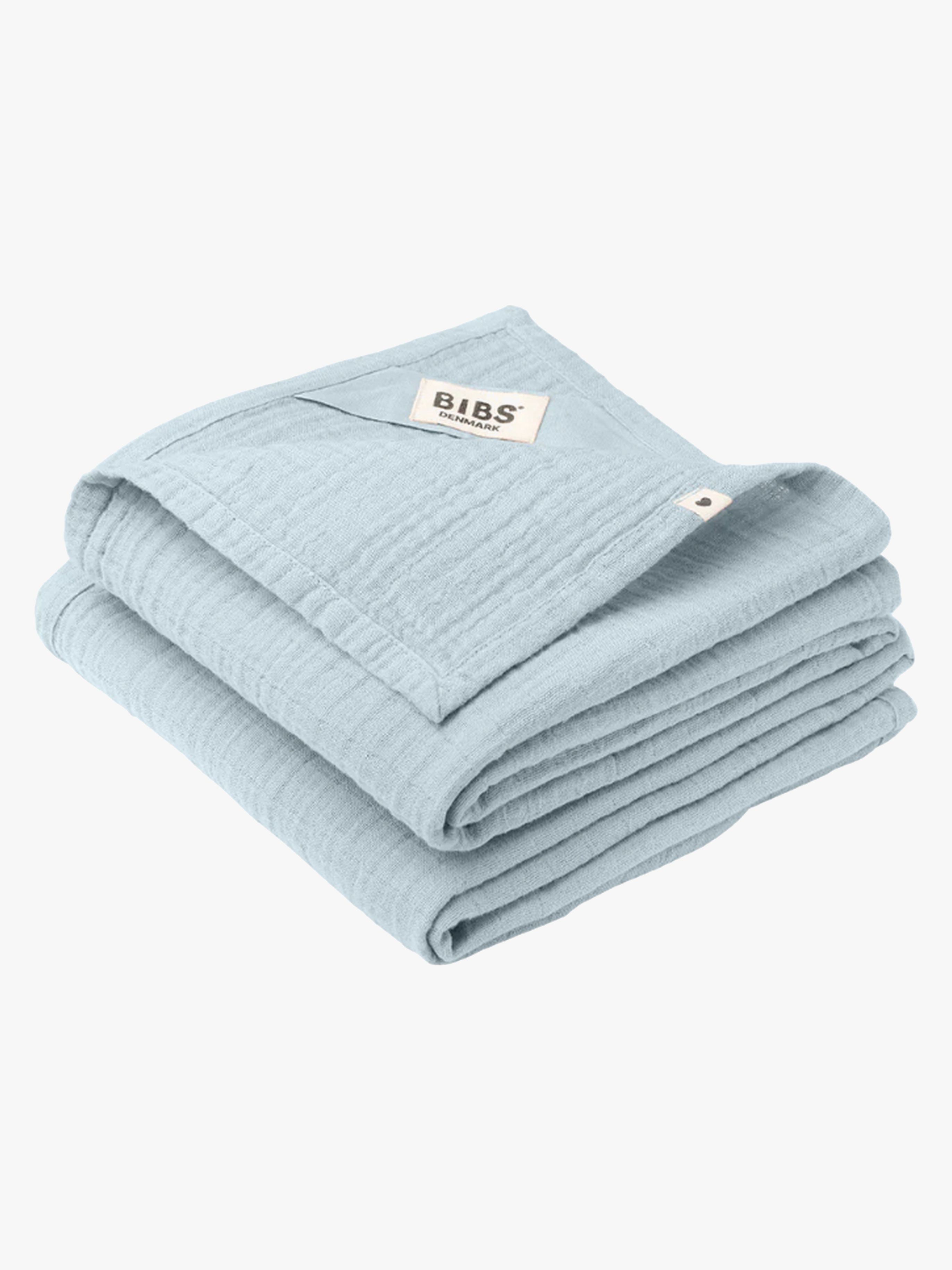 BIBS Snuttefilt Muslin 2-pack, Baby Blue