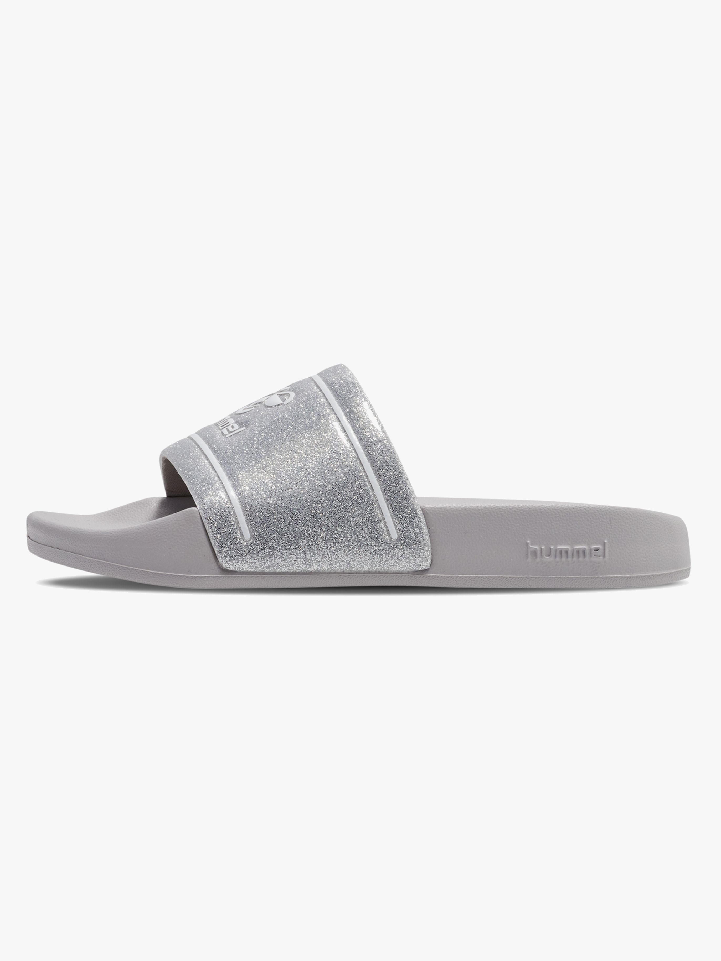 Hummel Pool Slide Glitter Jr Tofflor, Lunar Rock, 35