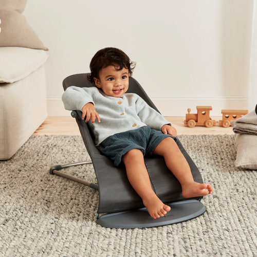 BabyBjörn Bliss Babysitter Vävd Klassisk Quilt, Antracitgrå